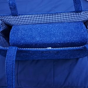 •Kate spade denim, tote, box purse,